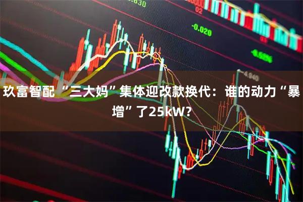 玖富智配 “三大妈”集体迎改款换代：谁的动力“暴增”了25kW？