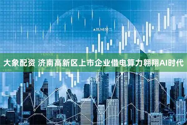 大象配资 济南高新区上市企业借电算力翱翔AI时代